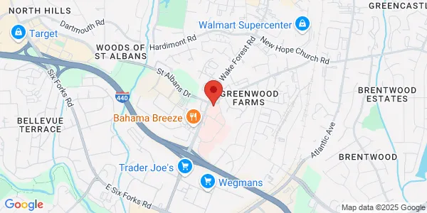 Map of 3480 Wake Forest Rd Ste 310 Raleigh, NC 27609