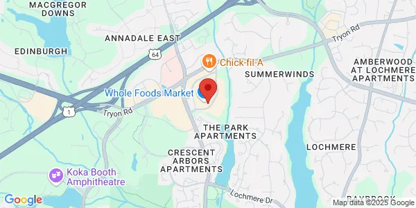 Map of 540 New Waverly Pl Ste 200 Cary, NC 27518