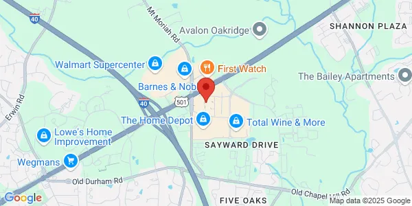 Map of 5324 McFarland Dr Ste 160 Durham, NC 27707