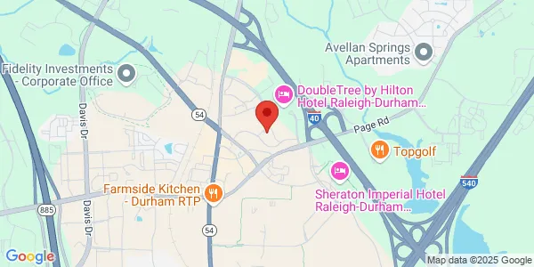 Map of 4709 Creekstone Dr Ste 190 Durham, NC 27703