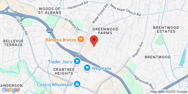 Map of Medical Office 3400 Executive Drive  107 Raleigh, NC 27609