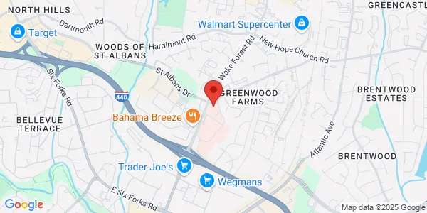 Map of 3480 Wake Forest Rd Ste 100 Raleigh, NC 27609