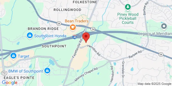 Map of 6301 Herndon Rd Durham, NC 27713