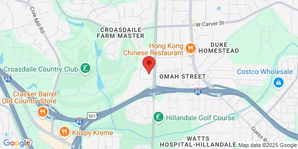 Map of 1821 Hillandale Rd 24-A Durham, NC 27705