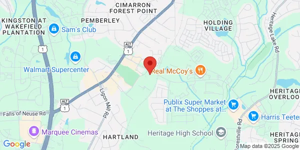 Map of 3000 Rogers Rd Ste 100 Wake Forest, NC 27587