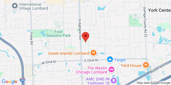 Map of 1801 S Highland Ave Lombard, IL 60148