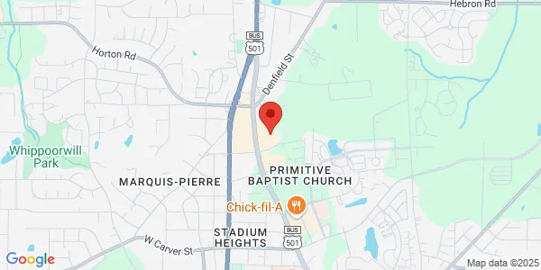 Map of 4220 North Roxboro St Durham, NC 27704
