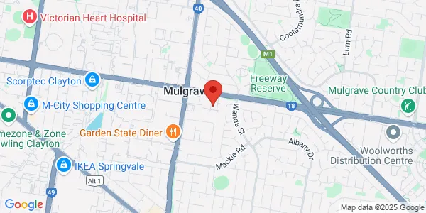 Map of 14 Enterprise Ct Mulgrave Victoria 3170 Australia