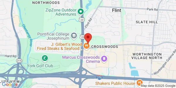 Map of 100 E Campus View Blvd Ste 250 Columbus, OH 43235