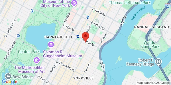 Map of 215 East 95th St Ste C New York Radiology Partners Manhattan, NY 10128