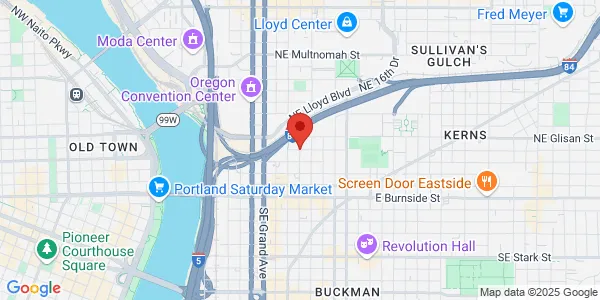 Map of 600 NE 8th Ave Portland, OR 97232