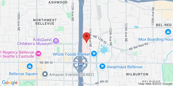 Map of 1135 116th Ave NE Ste 570 Bellevue, WA 98004