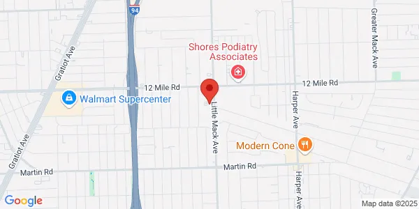 Map of 28963 Little Mack Ave Ste 103 Saint Clair Shores, MI 48081
