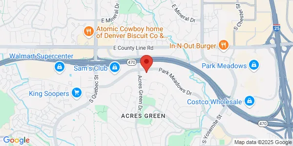 Map of 8080 Park Meadows Dr Ste 150 Lone Tree, CO 80124