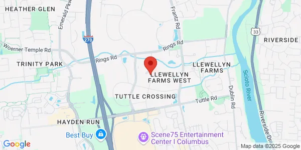Map of 5150 Bradenton Ave Ste A Avina Women’s Care Dublin, OH 43017