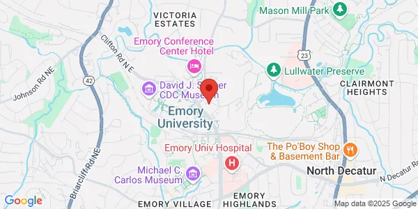 Map of 1525 Clifton Rd NE Fl 4 Atlanta, GA 30322