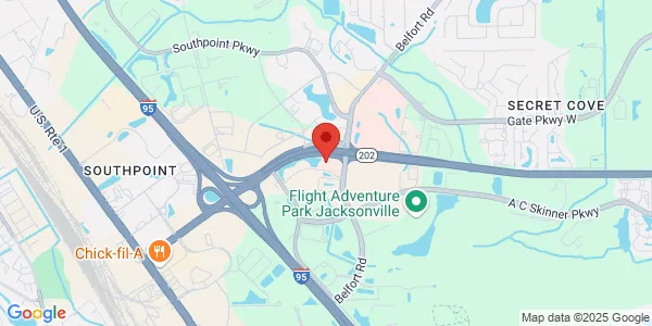 Map of 4800 Belfort Rd Ste 301 Jacksonville, FL 32256