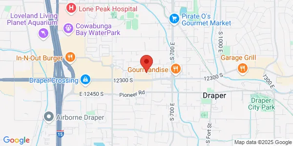 Map of 557 E 12300 S Draper, UT 84020