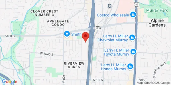 Map of 5450 S Green St Ste B Murray, UT 84123