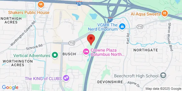 Map of 1105 Schrock Rd Ste 400 Columbus, OH 43229