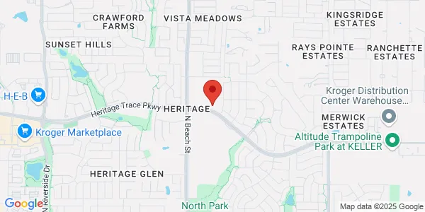 Map of 4561 Heritage Trace Pkwy Ste 117 Fort Worth, TX 76244