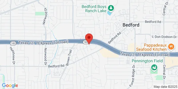 Map of 824 Airport Fwy Hurst, TX 76054