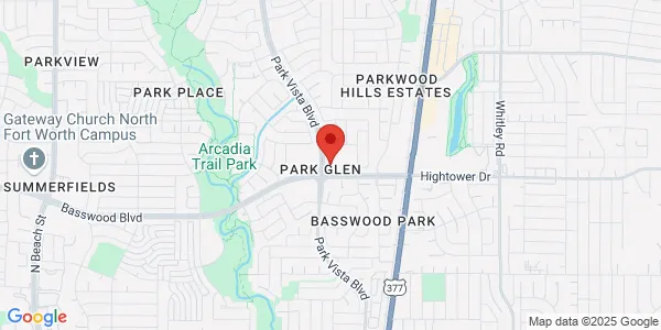 Map of 5401 Basswood Blvd Fort Worth, TX 76137