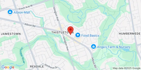 Map of 968 Albion Road Etobicoke, ON M9V 1A7 Canada