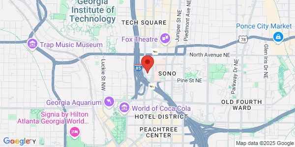Map of 1 Baltimore Pl NW Ste 105 Atlanta Birth Center Atlanta, GA 30308