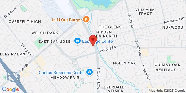 Map of 2365 Quimby Rd San Jose, CA 95122