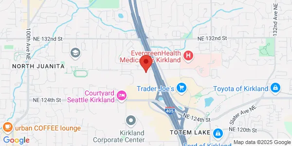 Map of 11521 NE 128th St Ste 200 Kirkland, WA 98034