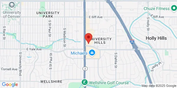 Map of 2696 S Colorado Blvd Ste 110 Denver, CO 80222
