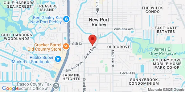 Map of 5626 Gulf Dr New Port Richey, FL 34652