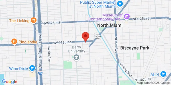 Map of 140 NE 119th St Miami, FL 33161