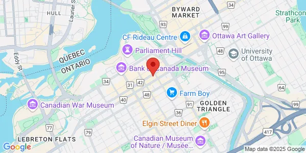 Map of 116 Albert Street Suite 401 Ottawa, ON K1P 5G3 Canada
