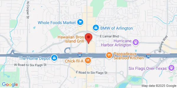 Map of 1805 N Collins Ste 101 Arlington, TX 76011