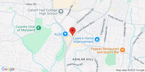 Map of 8000 Loch Raven Blvd Towson, MD 21286