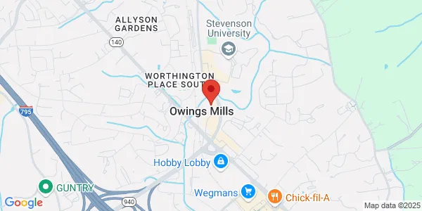 Map of 10490 Owings Mills Blvd Owings Mills, MD 21117