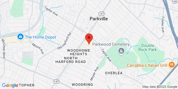 Map of 7701 Harford Rd Parkville, MD 21234