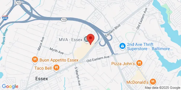 Map of 1354 Eastern Blvd Essex, MD 21221