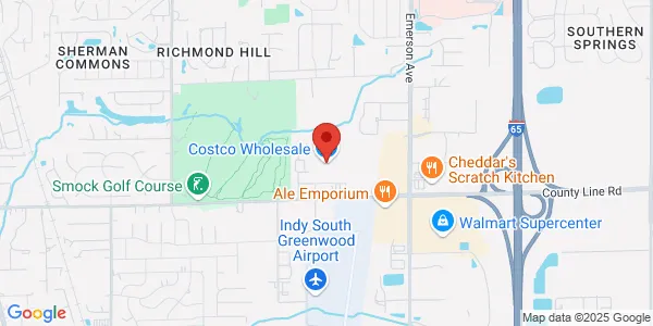 Map of 4628 East County Line Rd Indianapolis, IN 46237