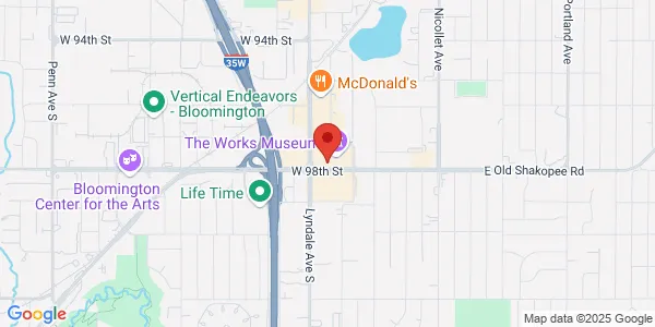 Map of 600 W 98th St Bloomington, MN 55420