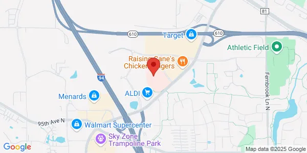Map of 9875 Hospital Dr Maple Grove, MN 55369