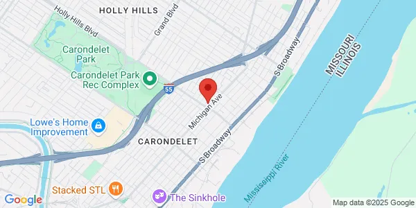 Map of 401 Holly Hills Ave Saint Louis, MO 63111