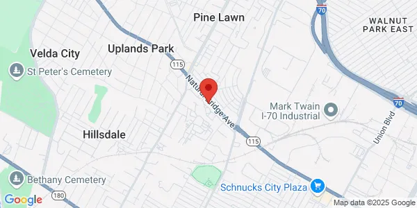 Map of 6000 Natural Bridge Ave Saint Louis, MO 63120