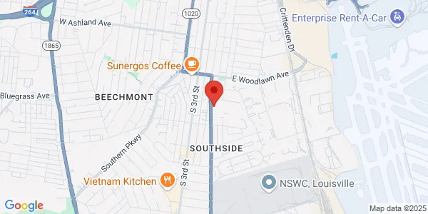 Map of 4805 Southside Dr Louisville, KY 40214