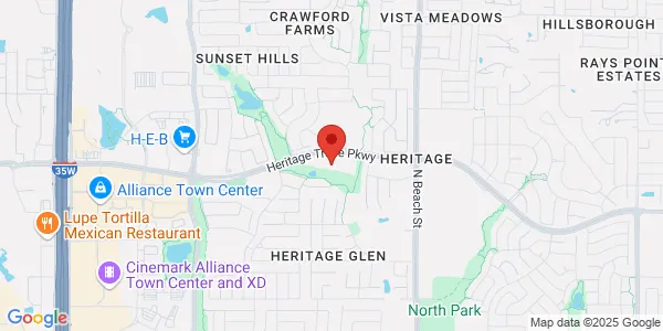 Map of 4140 Heritage Trace Pkwy Ste 312 Fort Worth, TX 76244