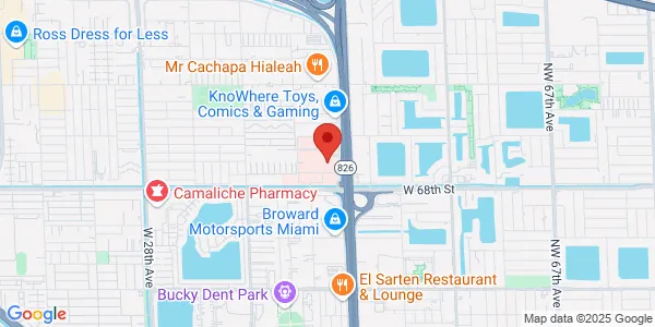Map of 7100 W 20th Ave Ste 616 Hialeah, FL 33016