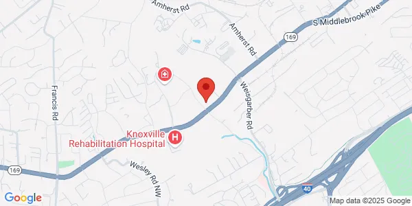 Map of 1300 Old Weisgarber Rd Knoxville, TN 37909