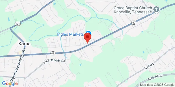 Map of 7506 Oak Ridge Hwy Knoxville, TN 37931